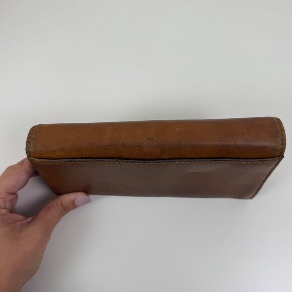 Michael Kors Brown Leather Wallet Classic Y2K Designer Minimalist - Picture 7 of 10